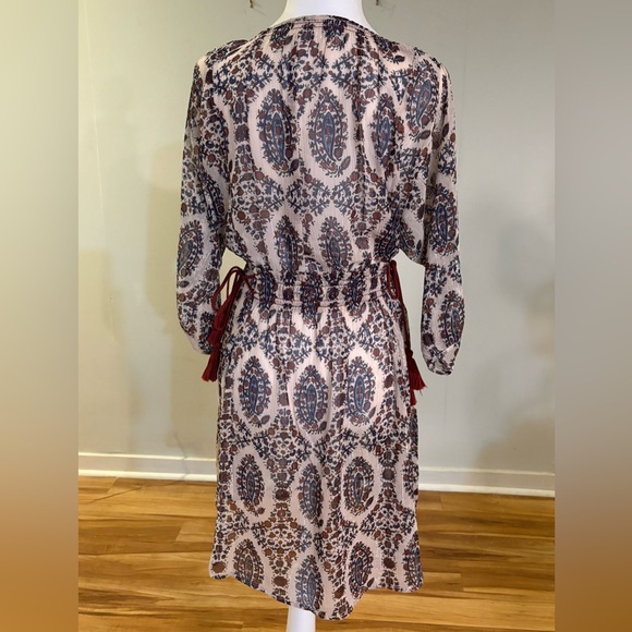 Anthropologie Floreat, Zharah Paisley Boho Peasant Minidress, Size XS - Picture 6 of 14